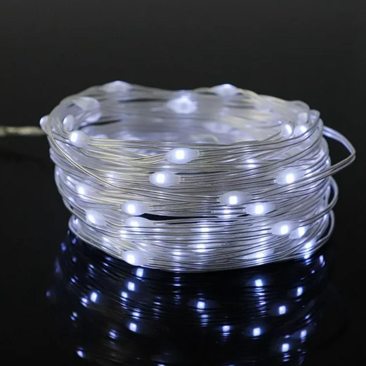 Гирлянда новогодняя Ledgo Роса 500 Led 50 м Белый