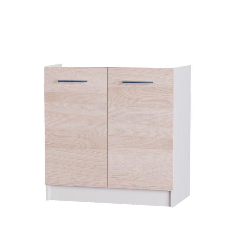 Модуль кухонный нижний Эверест Эко 800 без столешницы 80х46х82 см Ясень шимо-светлый/Белый (DTM-2835)