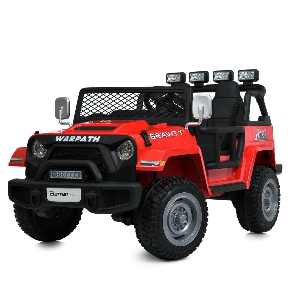 Детский электромобиль двухместный Bambi джип M 6108EBLR 24V Красный