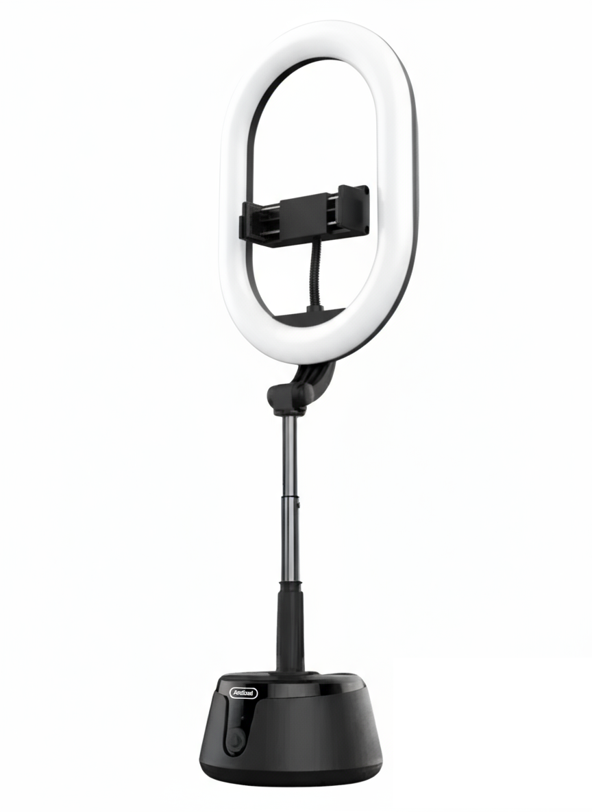 Лампа кільцева Andowl Q-MG601X1 LED авто стеження 360° з утримувачем телефону Чорний (c7c88727) - фото 1 Лампа кільцева Andowl Q-MG601X1 LED авто стеження 360° з утримувачем телефону Чорний (c7c88727) - фото 1