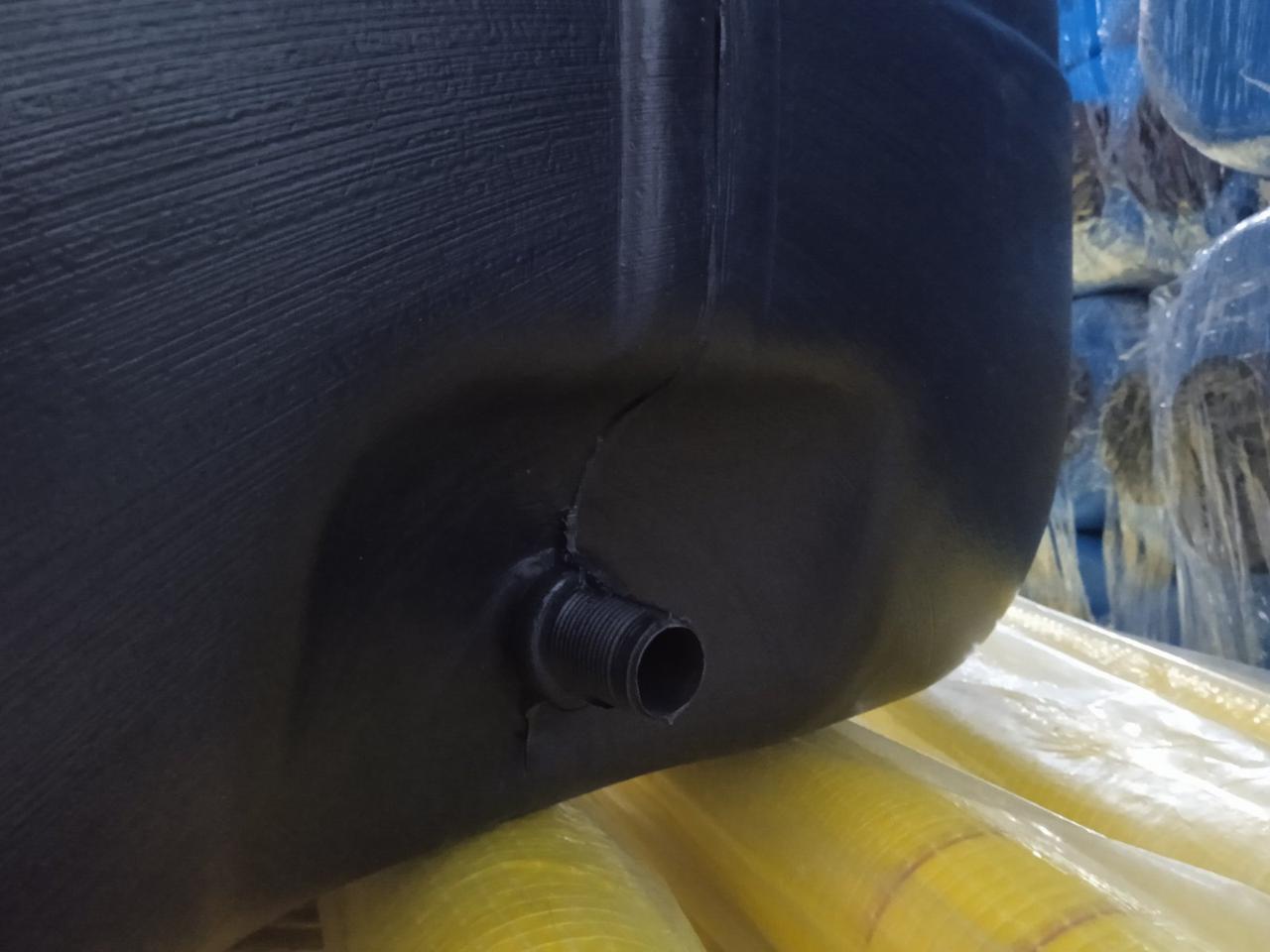 Бак для технічних рідин прямокутний пластиковий 150 л 63x55x54 см Чорний (2268032484) - фото 4