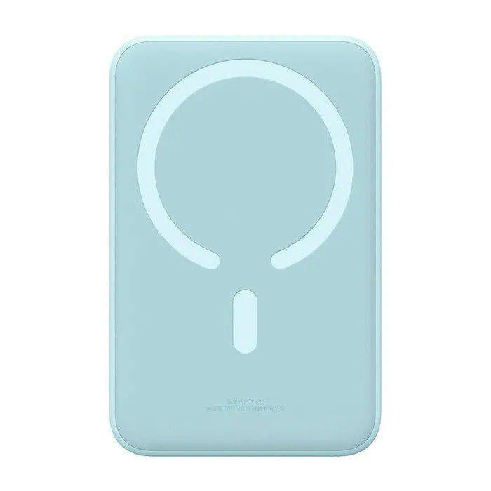 Повербанк BASEUS Magnetic Mini 20000mAh 20W з бездротовою зарядкою Qi 15W Blue (PPCX150003)