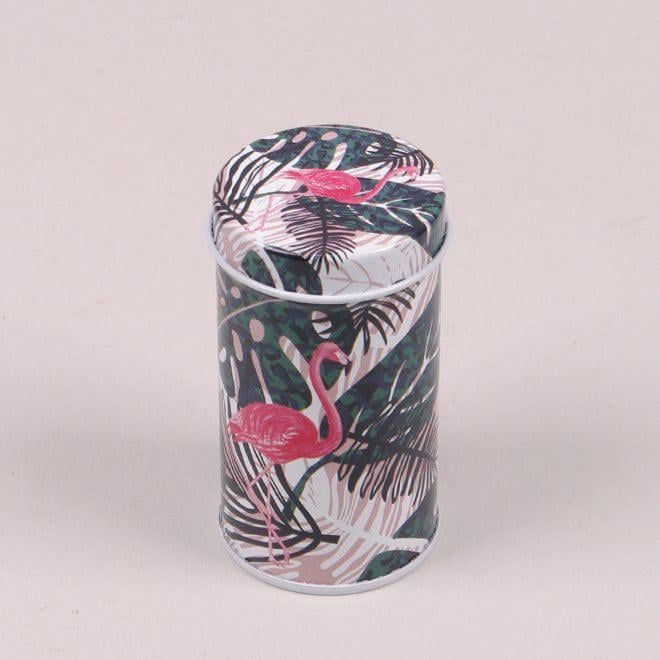Коробочка металлическая Flora Фламинго для хранения мелочей (25242)