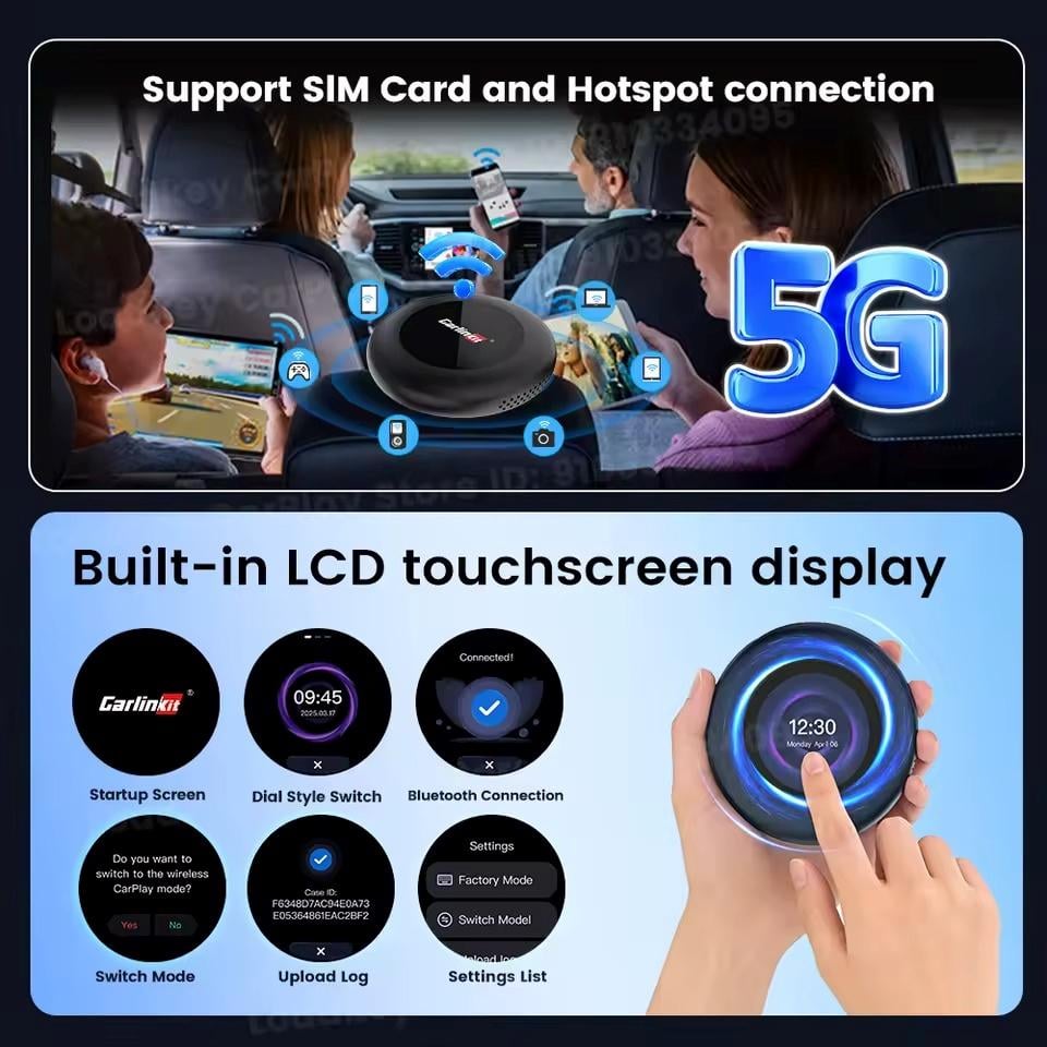 Carlinkit Bluetoothユニット 本体　【極美品】 ᐉ FM-трансмиттер CarlinKit Tbox Ultra v.3 SM6350 8/128 Android 15
