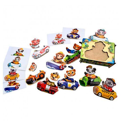 Пазлы-игра Веселые водители 100 элементов (174836)