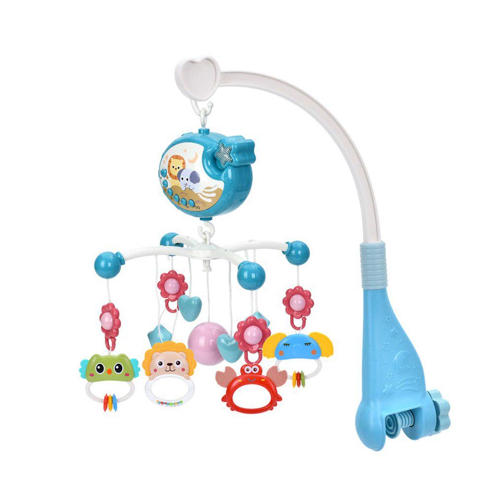 Мобиль-карусель музыкальный для новорожденного колыбельные мелодии с подсветкой (39636-1)