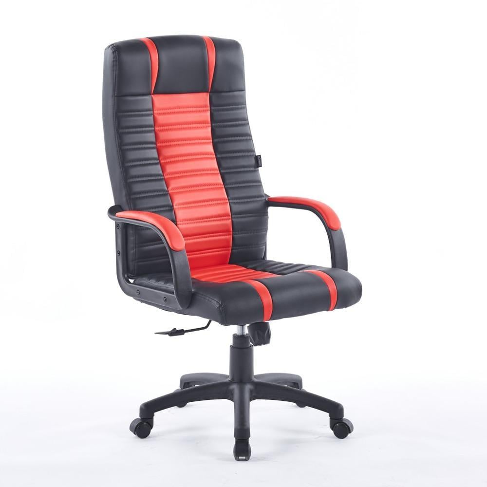 Кресло офисное Bonro B048 на колесах Красный (21-76-42400417) Кресло офисное Bonro B048 на колесах Красный (21-76-42400417)