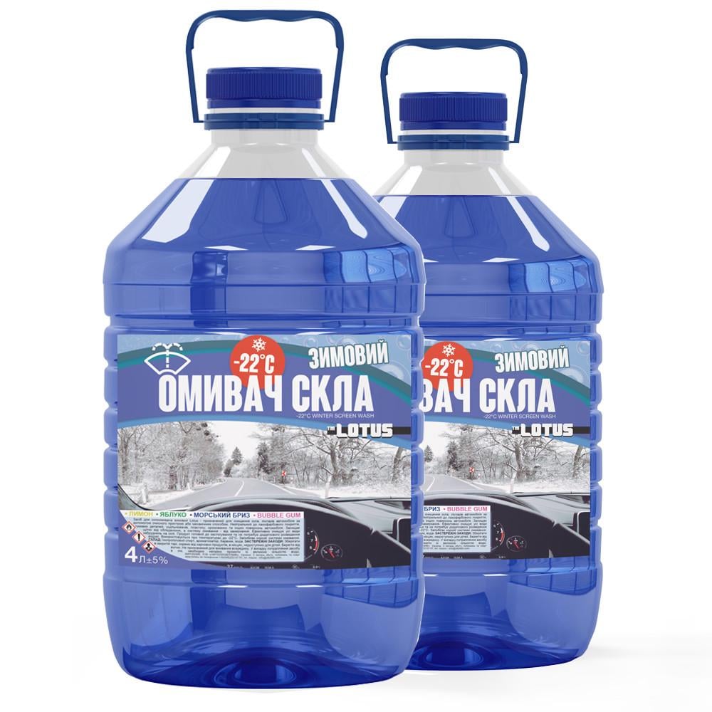 Омыватель стекла Lotus Морской зимний бриз -22 °C 4 л 2 шт. Омыватель стекла Lotus Морской зимний бриз -22 °C 4 л 2 шт.