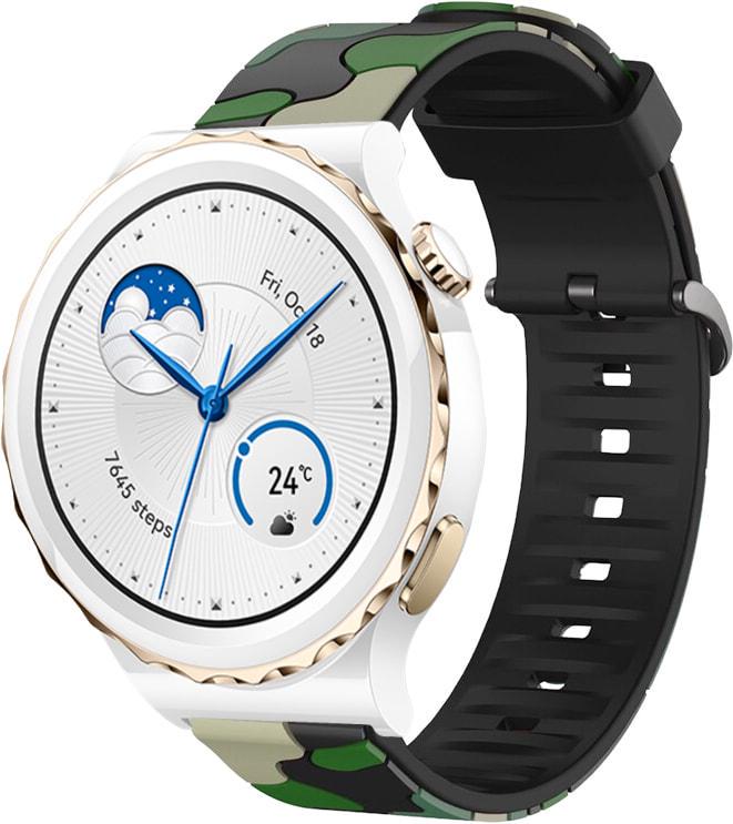 Ремінець Tactic Camouflage для Huawei Watch GT3 Pro 43 мм Green (38337-08)
