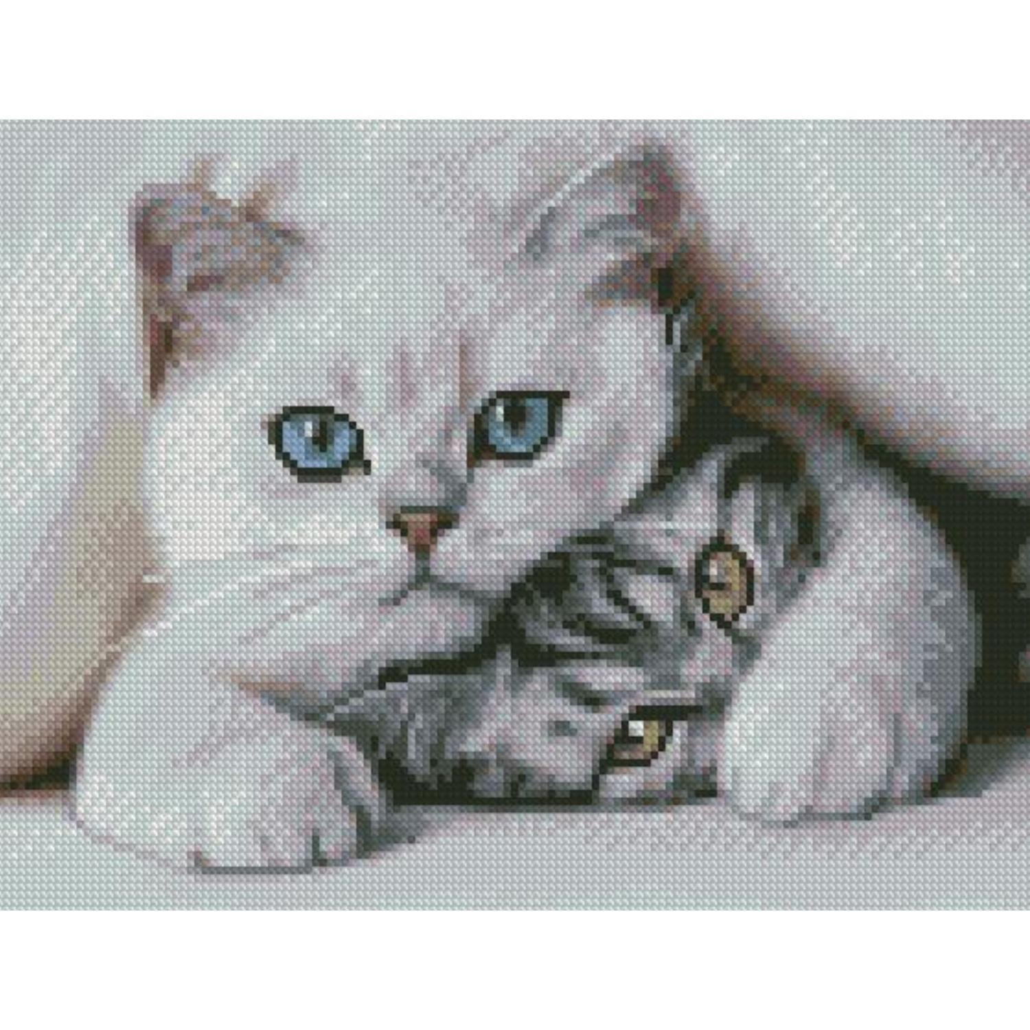 Алмазная мозаика Strateg Премиум Пушистики 30x40 см (HX430)