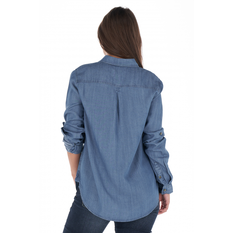 Рубашка женская Lee Cooper 60291001 M Синий - фото 2 Рубашка женская Lee Cooper 60291001 M Синий - фото 2