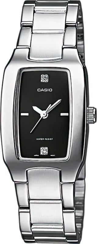 Часы женские Casio LTP-1165A-1C2 минеральное стекло черный циферблат Часы женские Casio LTP-1165A-1C2 минеральное стекло черный циферблат