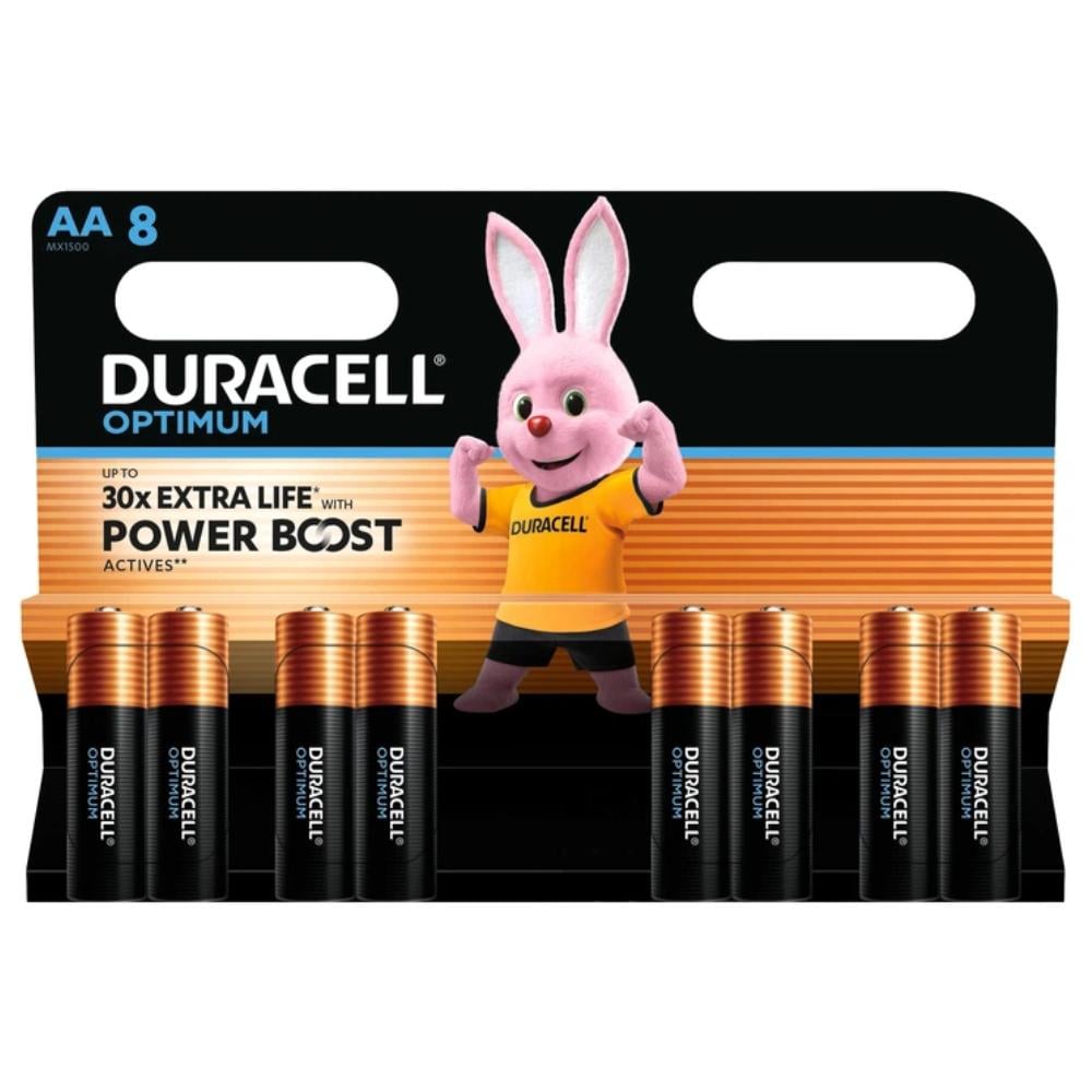 Батарейки Duracell OPTIMUM LR6/AA 1,5V 8 шт. (5000394158931)