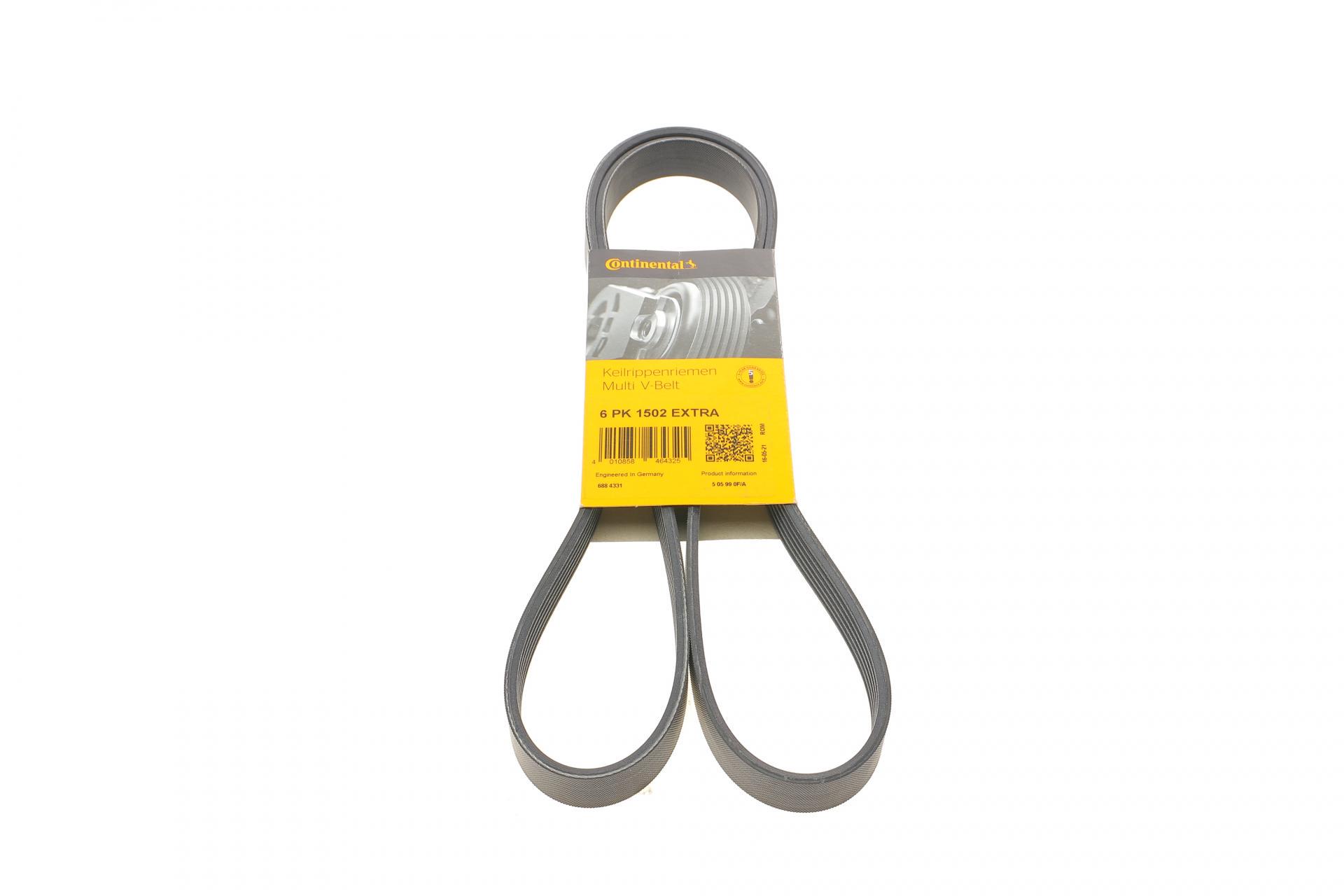 Ремень генератора Continental Ford Transit Connect/Focus/Fiesta 1.0 EcoBoost 13- 6PK1502 (EXTRA)
