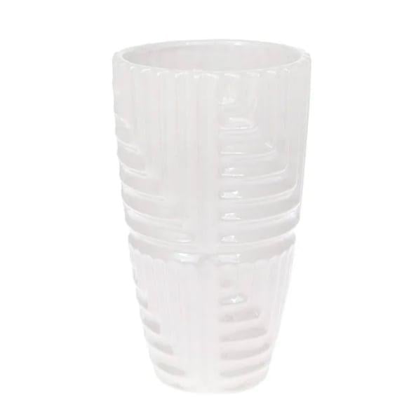 Ваза керамическая Flora 22 см Белый (32070)