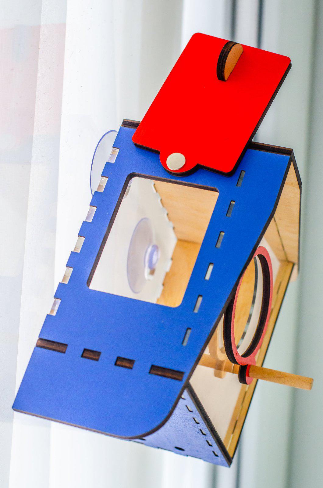 Кормушка на окно на присосках Колокольчик Синий (0002161) - фото 7