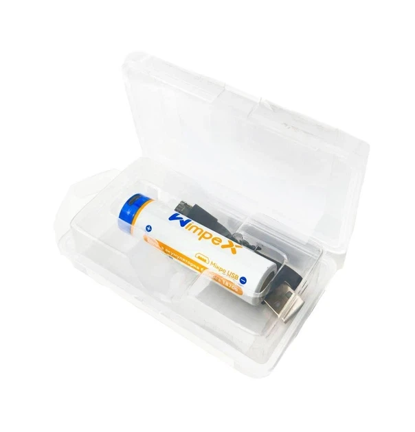 Акумулятор 18650 Wimpex WX1435 USB підзарядка літієвий 4200 мАг 3,7В (WX-1435)