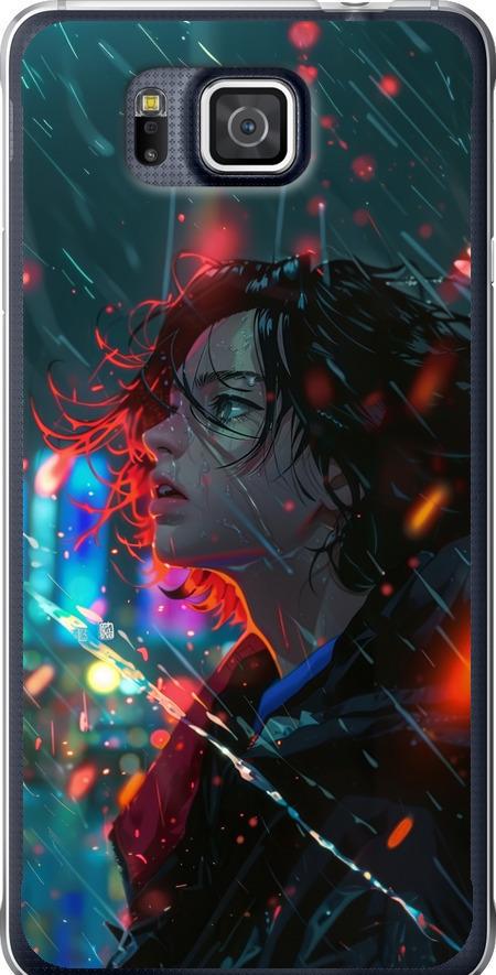 Чехол на Samsung Galaxy Alpha G850F Ночные огни (6096u-65-42517)