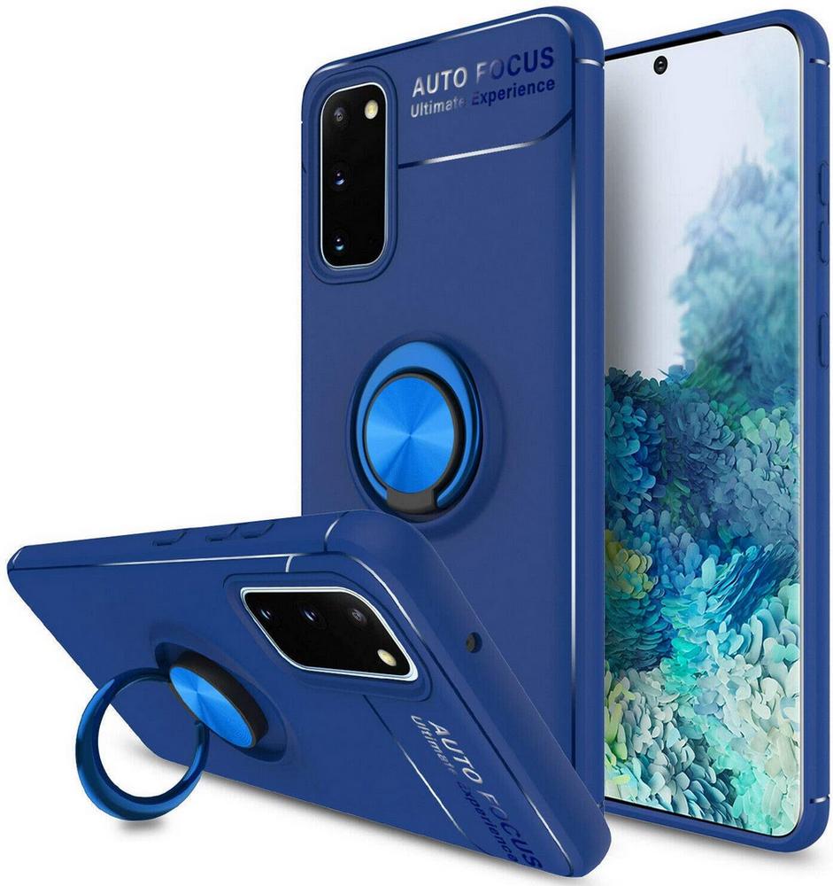 Чехол с кольцом Auto Focus для Samsung Galaxy A51 A515 Blue (13824-28)
