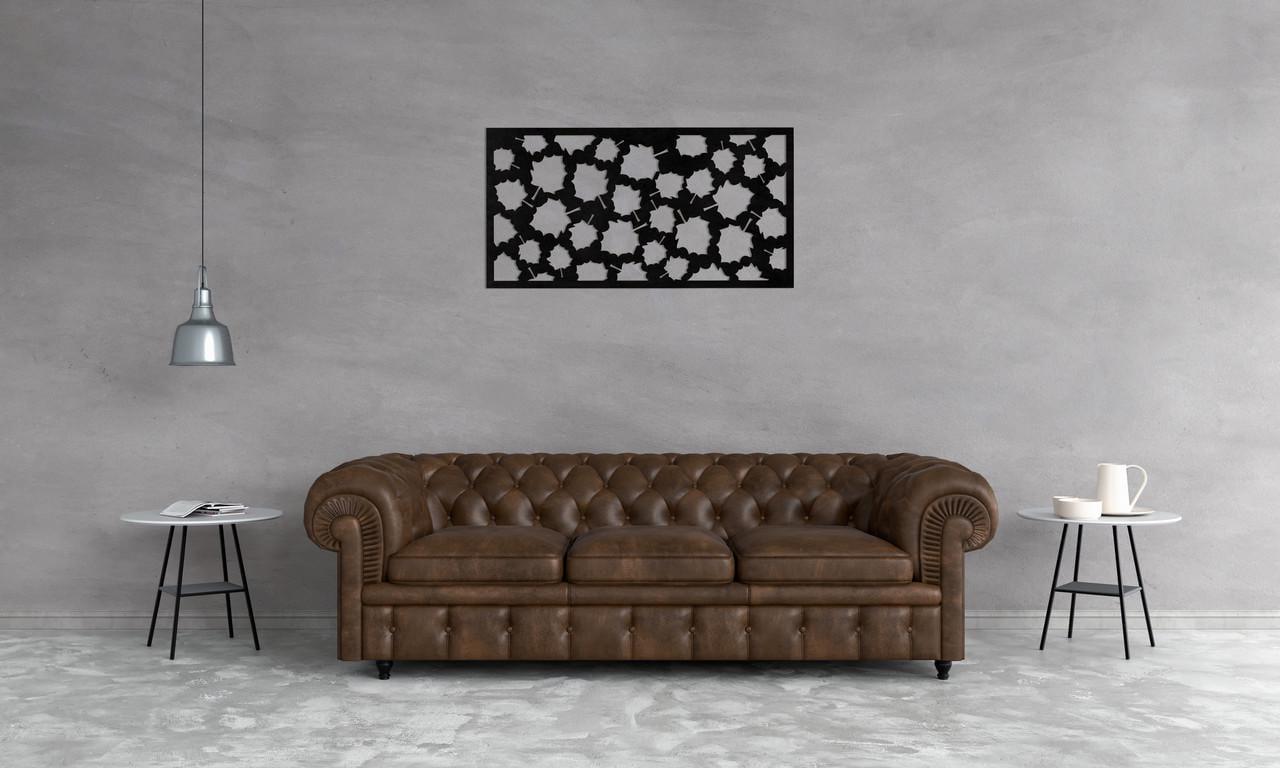 Декоративное панно на стену Upwood Decor Carpet of Leaves 24 36,8х70 см Black (1578081527)