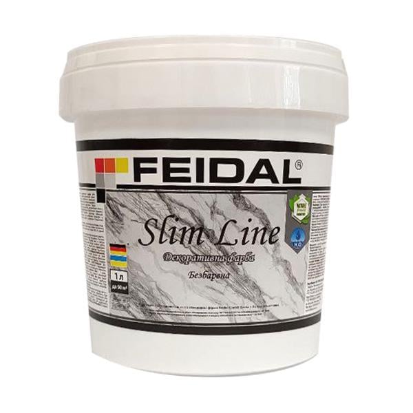 Фарба декоративна Feidal Slim Line база для ефекту натурального мармуру 1 л Безбарвний