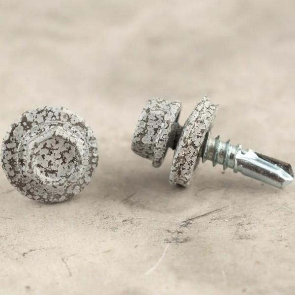 Саморез кровельный по металлу KrepTech RAL 0002 4,8x19 мм 250 шт. Белый Дерево (28957353) - фото 8