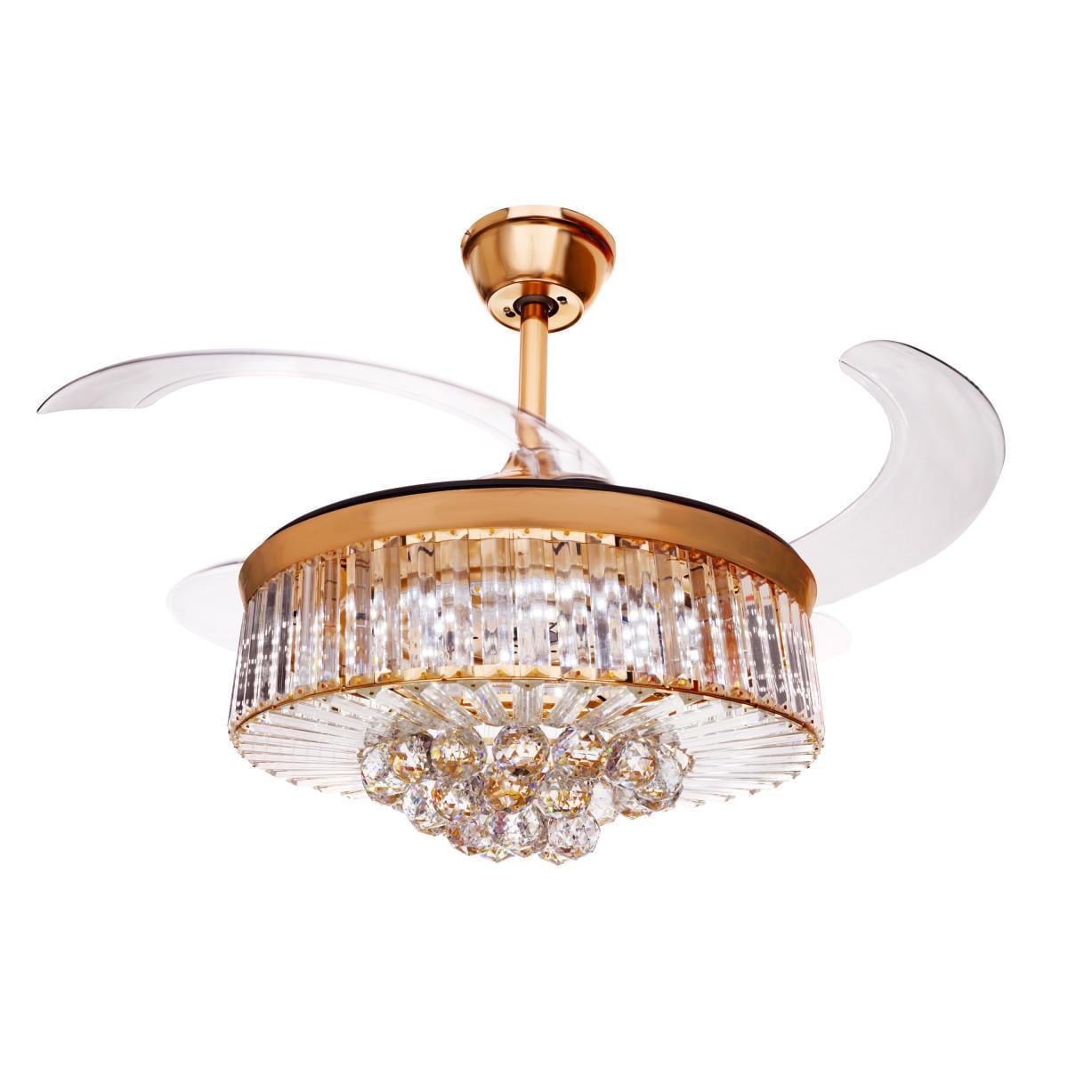 Люстра-вентилятор Brille с пультом LED 36W WW RM G BCL-699S/1 24-975