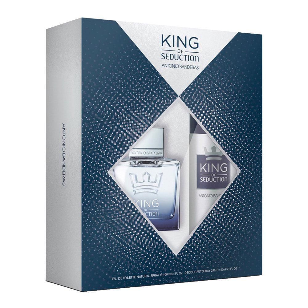 Подарочный набор для мужчин Antonio Banderas King of Seduction туалетная вода 100 мл и дезодорант 150 мл (374915)