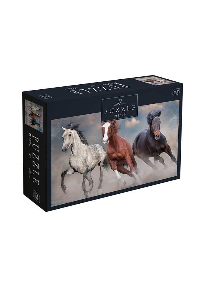 Пазли тришарові InterDRUK Horses 1 1000 шт. (384966)