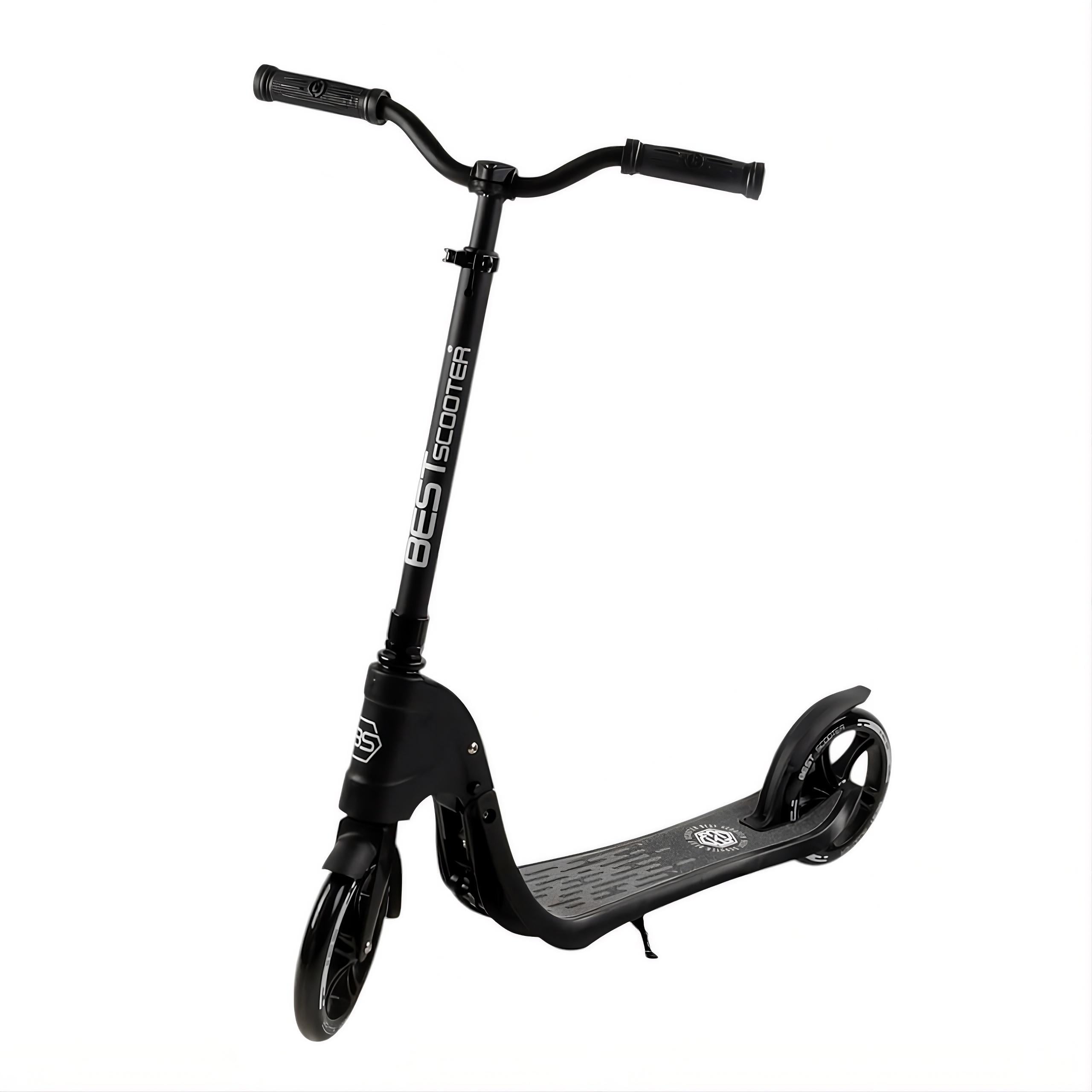 Самокат двухколесный Best Scooter 74077 PU колеса 200 мм Черный (74077) Самокат двухколесный Best Scooter 74077 PU колеса 200 мм Черный (74077)