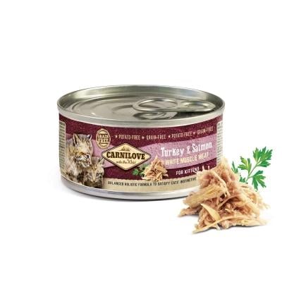 Консервы для кошек Carnilove Kitten с индейкой и лососем 100 г (8595602519286)