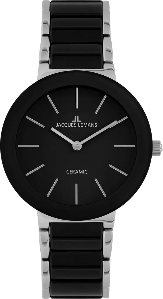 Наручные часы унисекс Jacques Lemans Monaco 42-8A со стальным корпусом WR 100 м и черным циферблатом