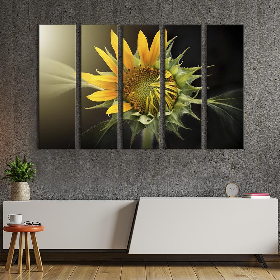 Картина на холсте Хрупкий подсолнух 155x95 см (996-51)