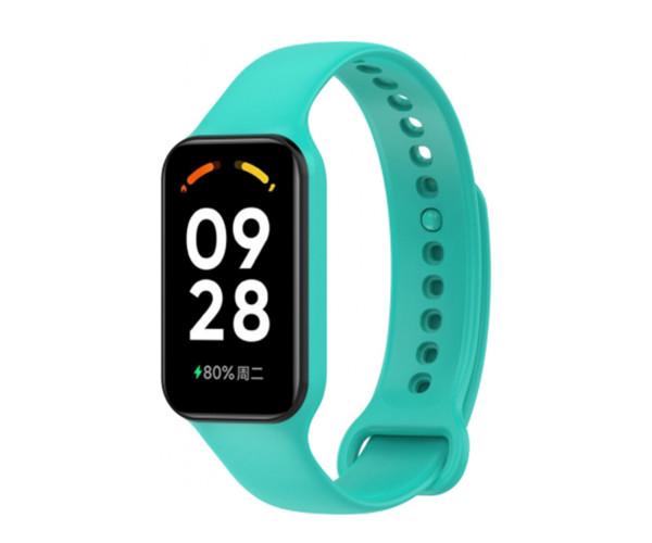Ремешок для фитнес-браслета Silicone для смарт-часов Xiaomi Smart Band 9 Active Бирюзовый (41692)