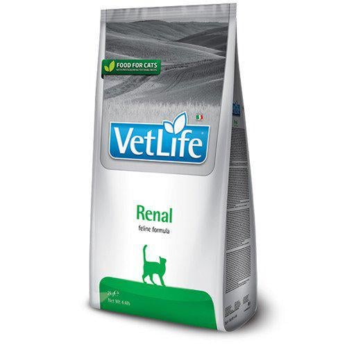 Корм для кошек сухой Farmina Vet Life Renal для поддержания функции почек 2 кг
