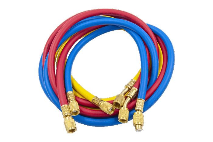 Комплект шлангов для заправки фреоном 66-R 1,63 м для R-12/R-22/R-502/500 psi