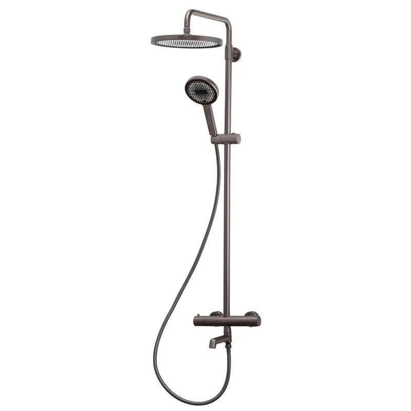 Душевая колонна с термостатическим смесителем KOER KB-57029-07 3 функции Графит (KR5498)