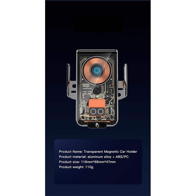 Держатель для телефона в авто XYJ L9 15W RGB (589420) - фото 2