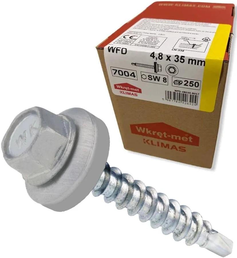 Саморез Wkret-Met для крепления металлического профиля к деревянным конструкциям 250 шт. SDF 4.8x35 (7004)