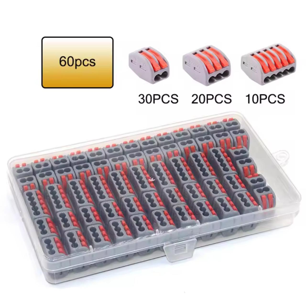 Набір клемників типу Wago з'єднувачі дротів 60 шт. (2493099212) - фото 4 Набір клемників типу Wago з'єднувачі дротів 60 шт. (2493099212) - фото 4