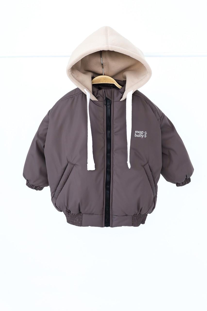 Куртка-бомбер дитяча Mag Baby Bonny 110 см 4-5 років Сіро-коричневий (2541686002)