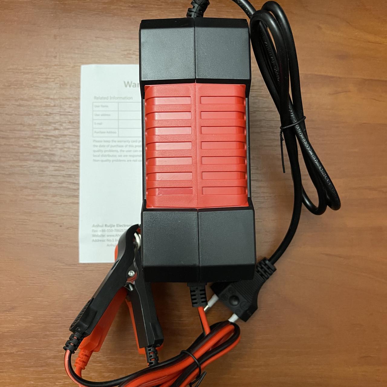 Автомобільний інтелектуальний зарядний пристрій RJ Tianye 12V/6А - фото 5