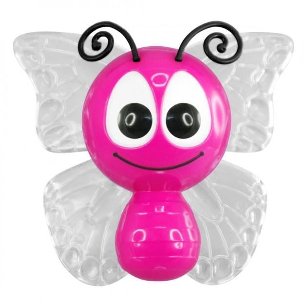 Ночник Lemanso Бабочка 4LED RGB с сенсором от розетки Розовый (NL14)