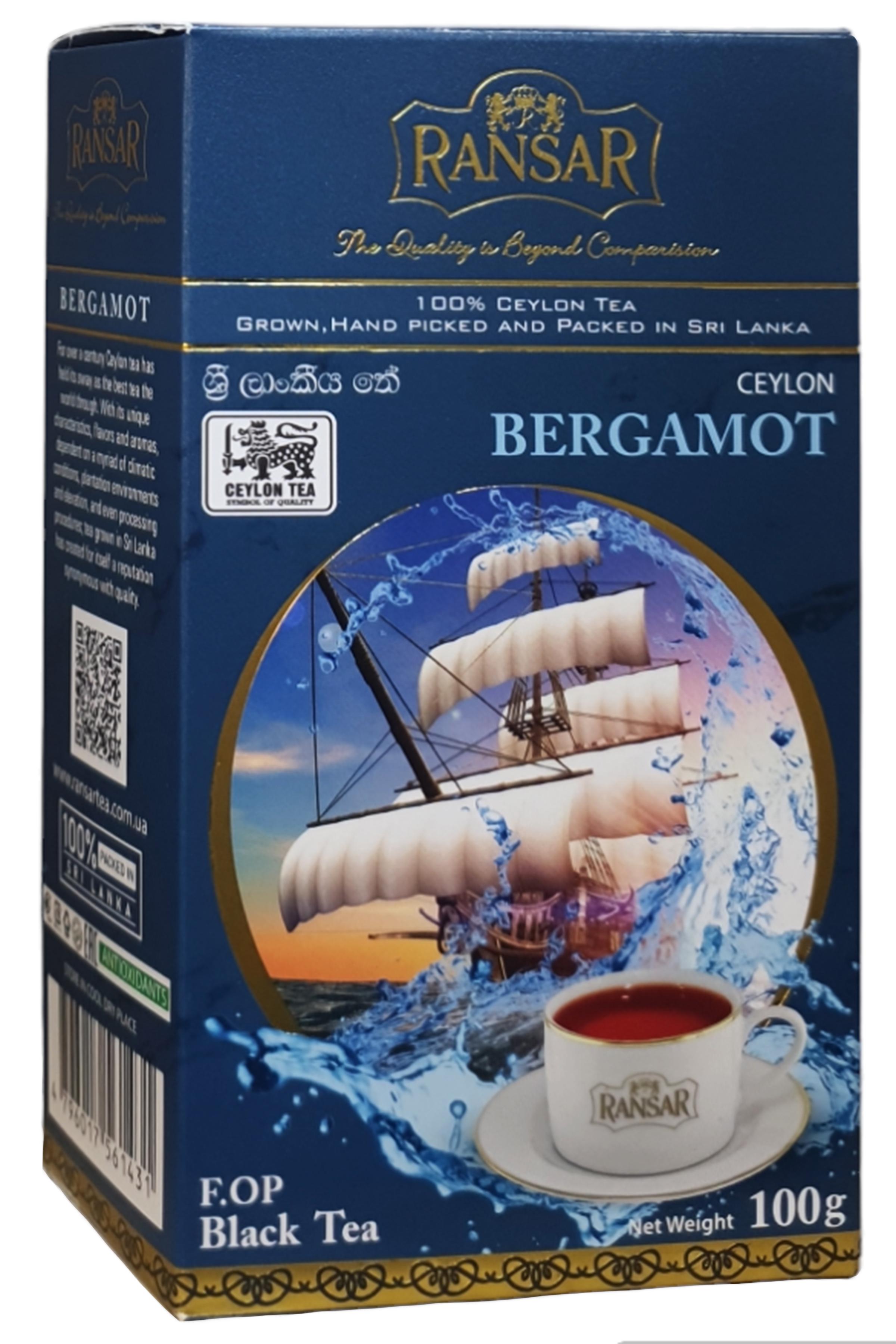 Чай Ransar чорний з бергамотом 100 г (56070) Чай Ransar чорний з бергамотом 100 г (56070)