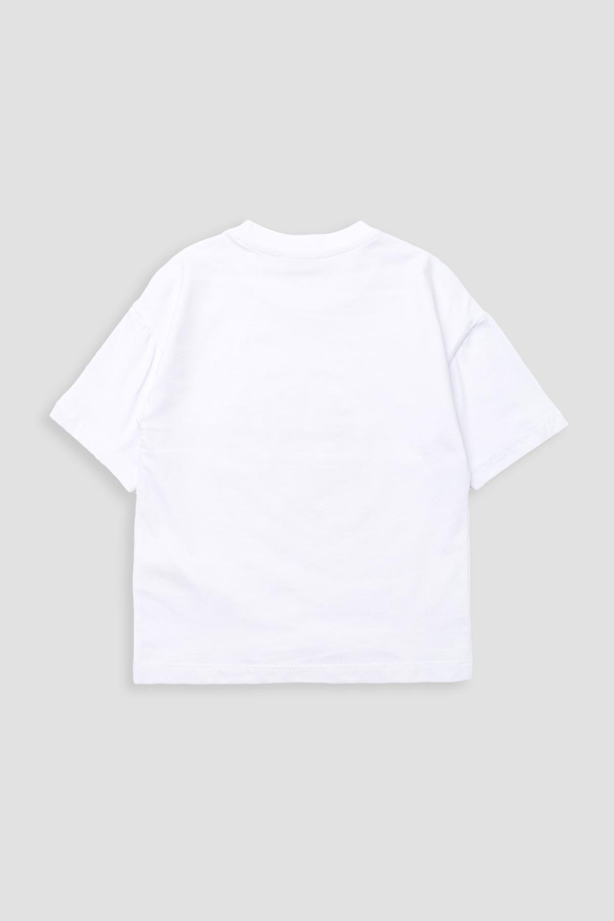 Футболка з коротким рукавом ЦБ-00268905 для хлопчика 116 см Білий (SKT001041806)
