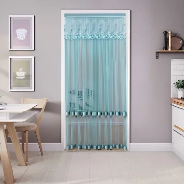 Штора межкомнатная 100x200 см Зеленый (Q00602) - фото 8