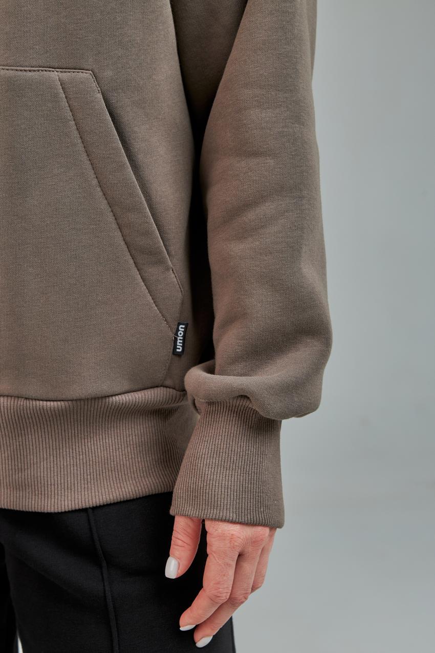 Кофта жіноча М165.4 на замку L Бежево-сірий (622-1-62) - фото 5 Кофта жіноча М165.4 на замку L Бежево-сірий (622-1-62) - фото 5