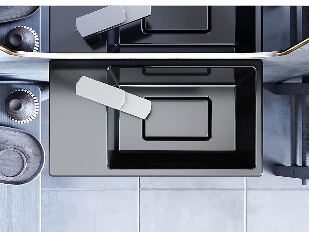 Умывальник подвесной Status Savay L Black (728) - фото 11