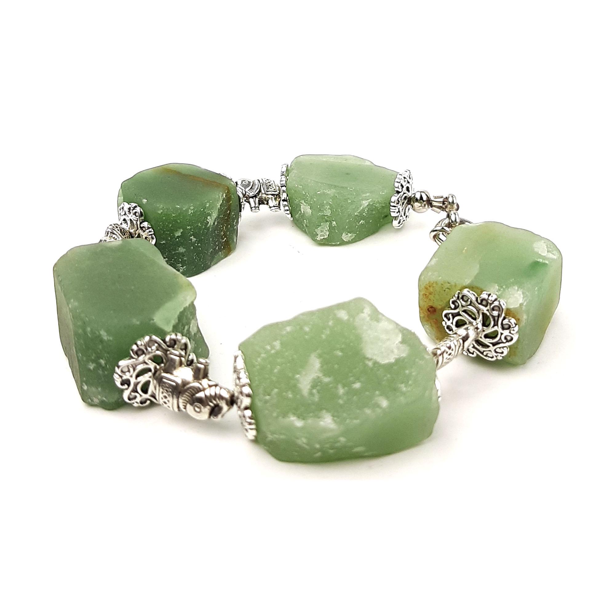 Браслет DARSANA Мир Индии из натурального камня нефрит (DRSU005260)