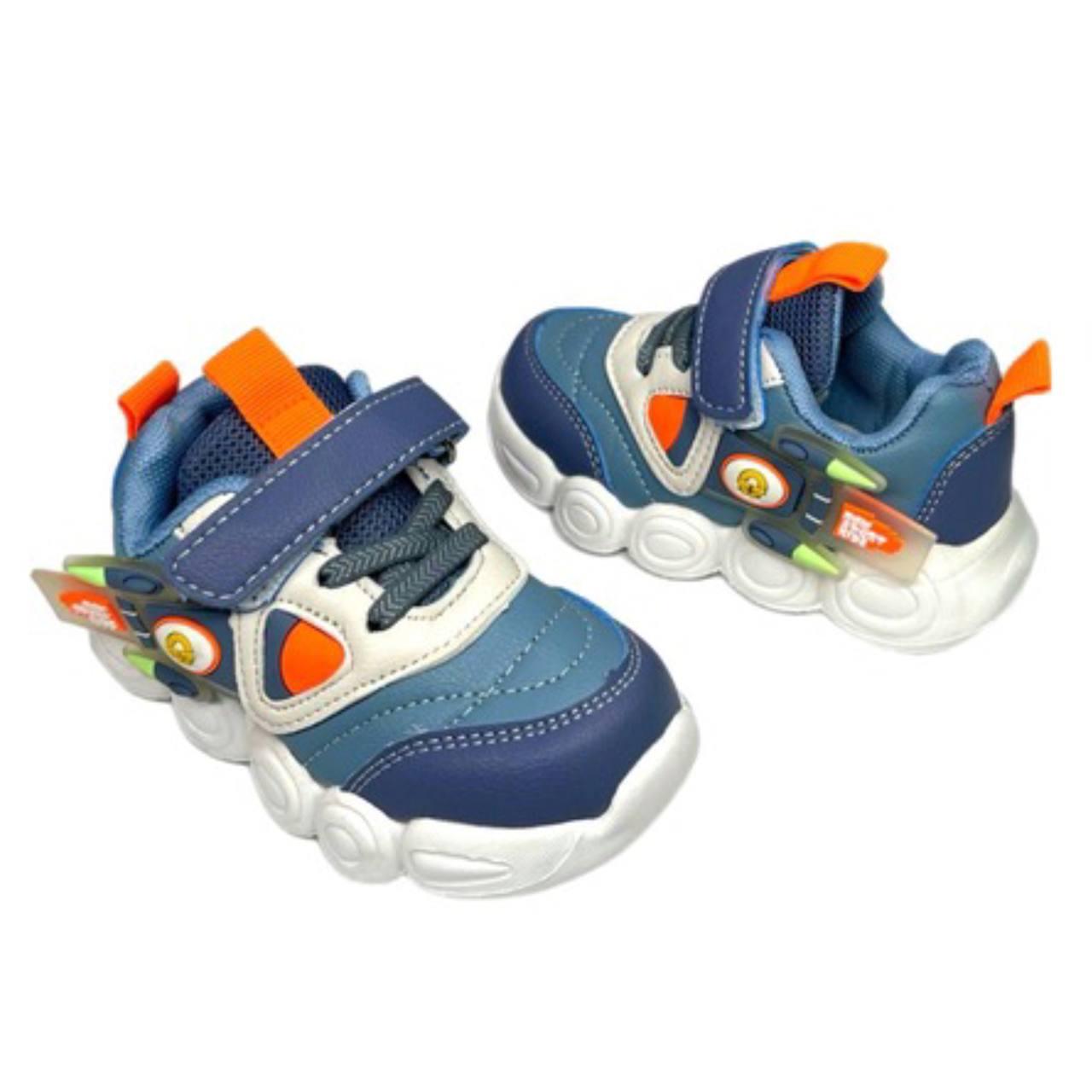 Кросівки ВВТ р. 26 Блакитний/Помаранчевий (5701-1/26) - фото 3 Кросівки ВВТ р. 26 Блакитний/Помаранчевий (5701-1/26) - фото 3